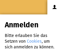 Hinweis beim Anmelden „Bitte erlauben Sie das Setzen von Cookies“